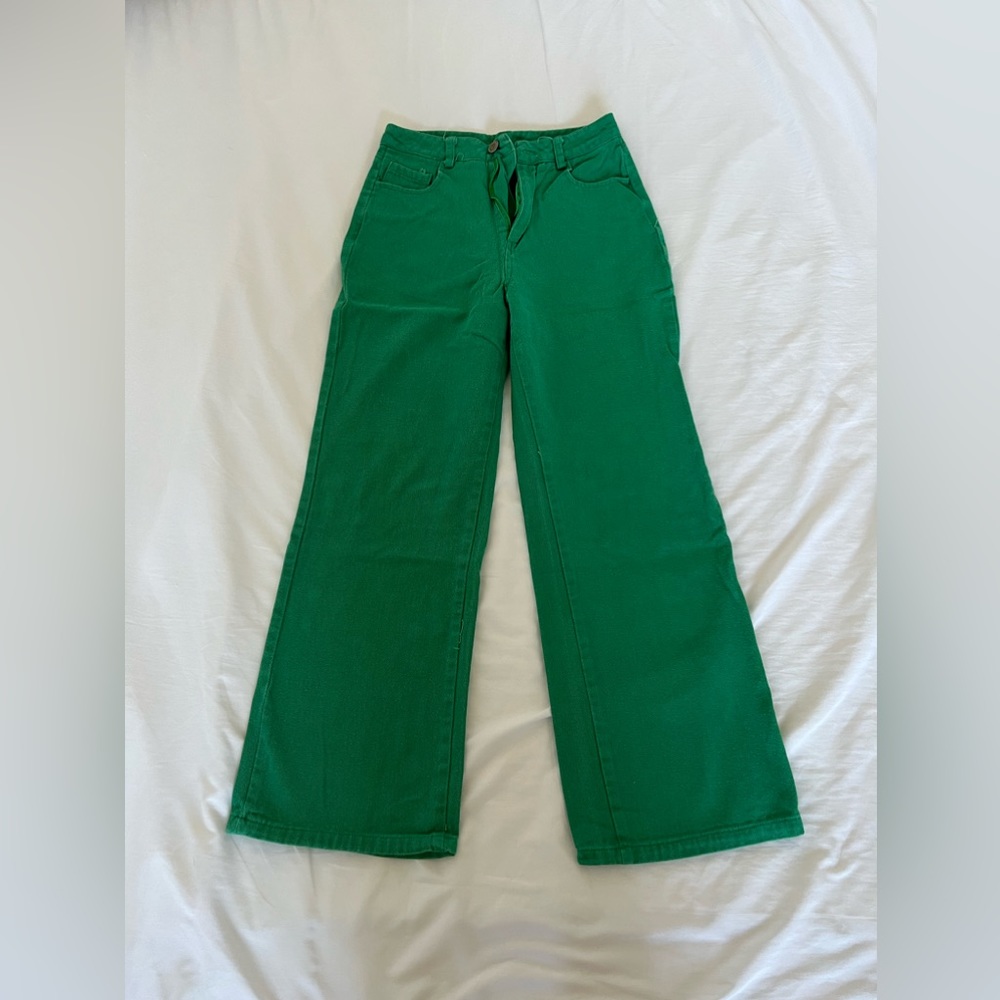 Green jeans